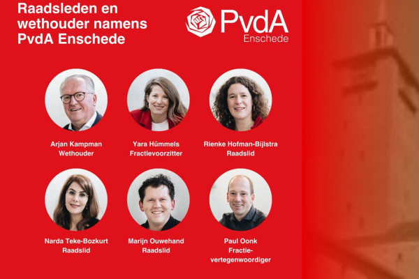Raadsleden en wethouder PvdA Enschede
