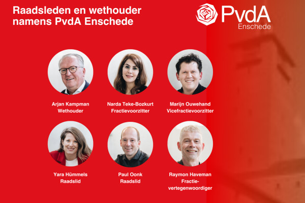 Raadsleden en wethouder PvdA Enschede